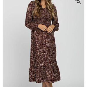 Hayden Los Angeles Floral Smocked Long Sleeve Dress